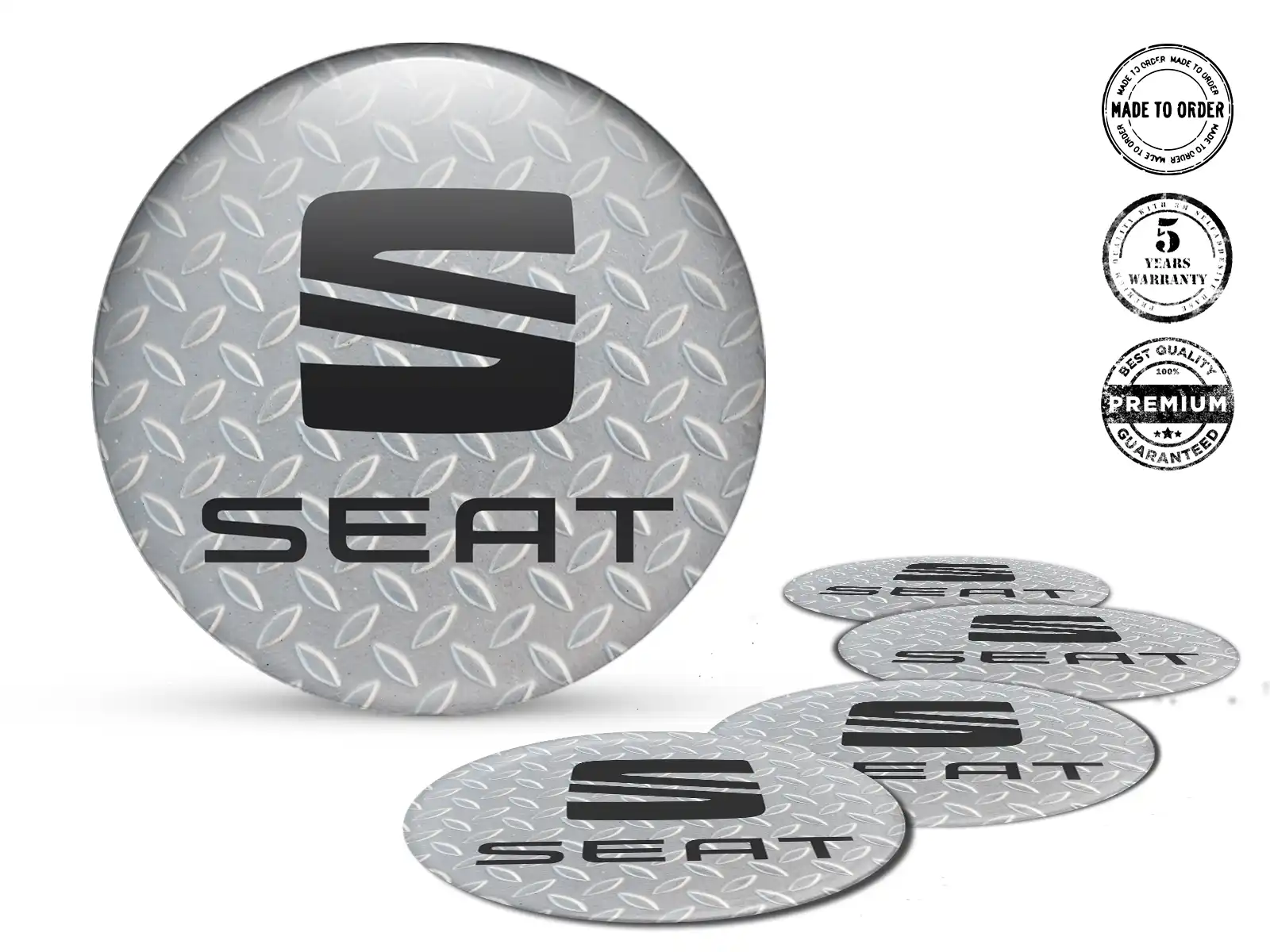 Seat Radaufkleber Ausgabe Luxusgewölbte Logos